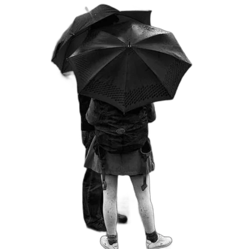 umbrella, jacket, dress, staff transparent PNG cut-out