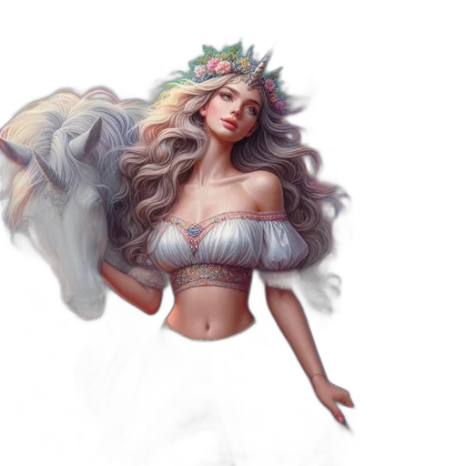 crown, dress, fantasy art, concept art transparent PNG cut-out