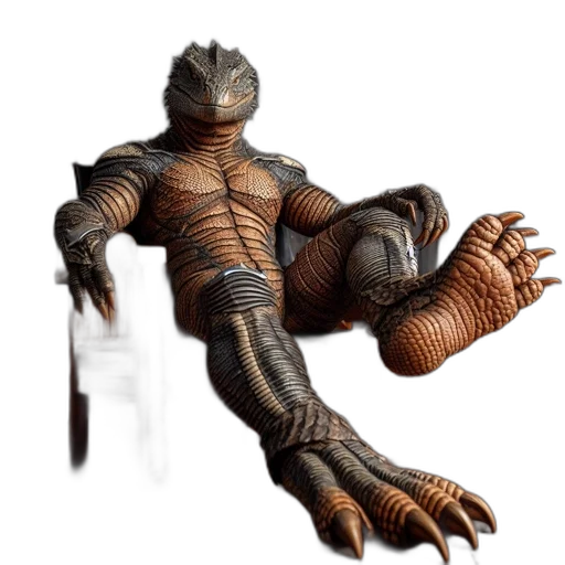 creature, dragon, robot, sword transparent PNG cut-out