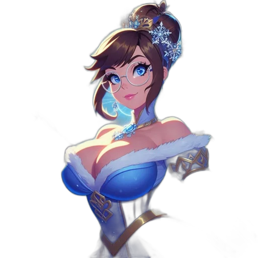 dress, staff, crown, weapon transparent PNG cut-out