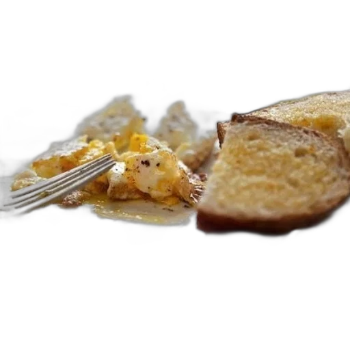 food, jacket, plate, scrambled transparent PNG cut-out