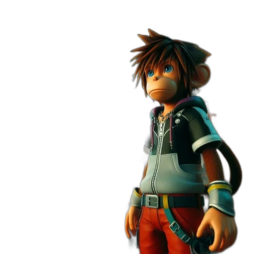 jacket, 3d render, concept art, animated transparent PNG cut-out