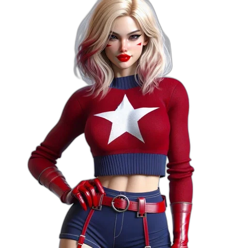comic book art, concept art, 3d render, cartoon transparent PNG cut-out