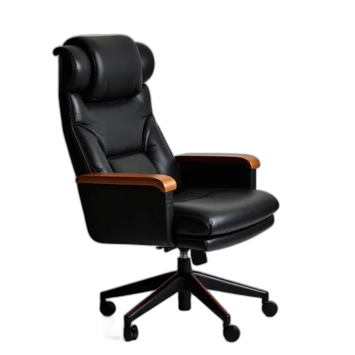 furniture, 3d render, black, office transparent PNG cut-out