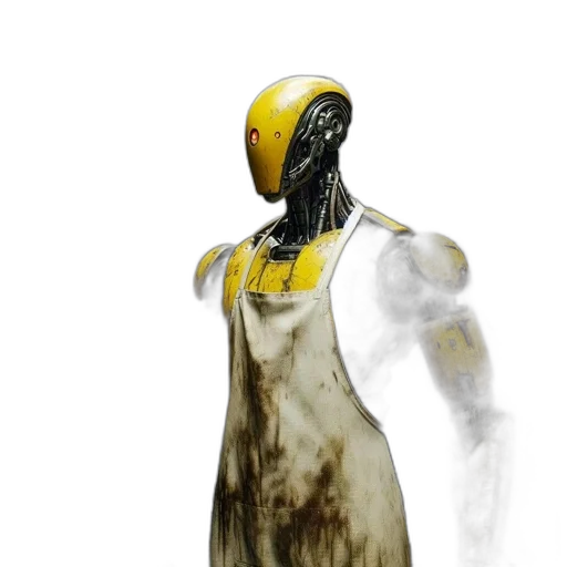 dress, robot, mask, bottle transparent PNG cut-out