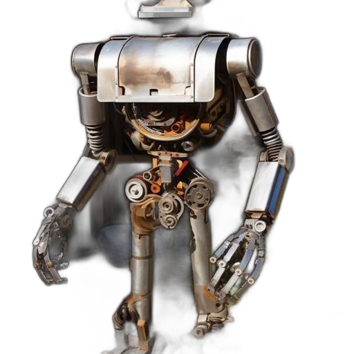 robot, staff, creature, weapon transparent PNG cut-out