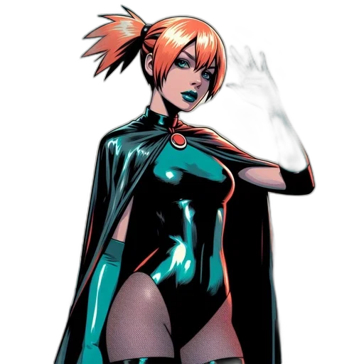 comic book art, concept art, cartoon, cyberpunk transparent PNG cut-out