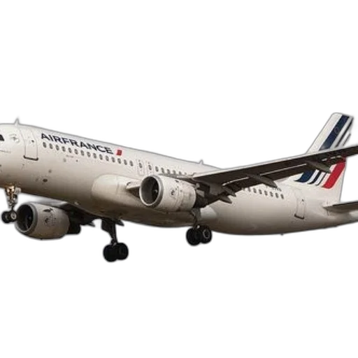 air, france, airplane, captured transparent PNG cut-out