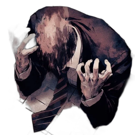 mask, face, creature, jacket transparent PNG cut-out