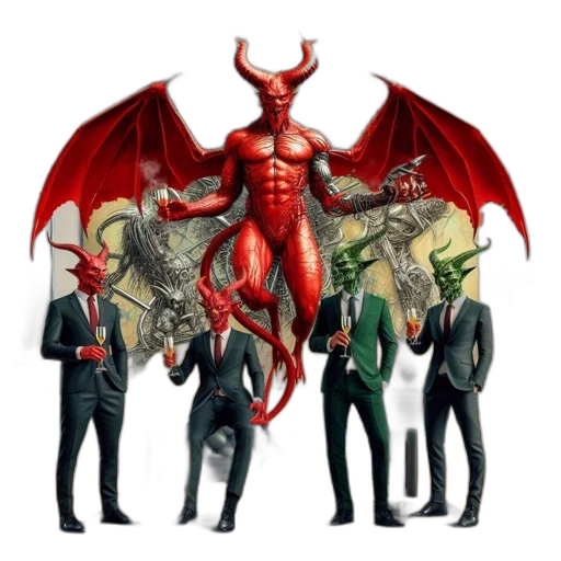 dragon, staff, concept art, comic book art transparent PNG cut-out