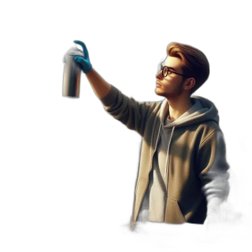bottle, weapon, jacket, staff transparent PNG cut-out