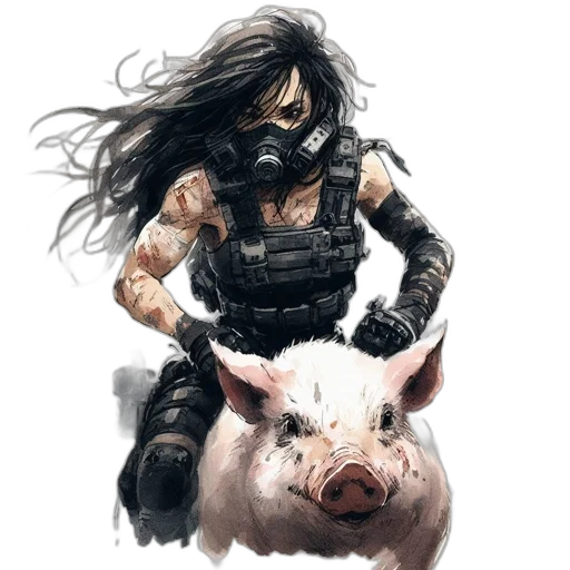 animal, concept art, fantasy art, comic book art transparent PNG cut-out