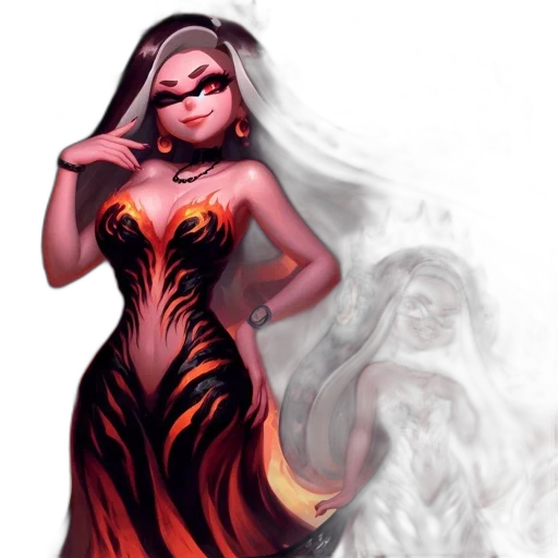 dress, fantasy art, concept art, comic book art transparent PNG cut-out