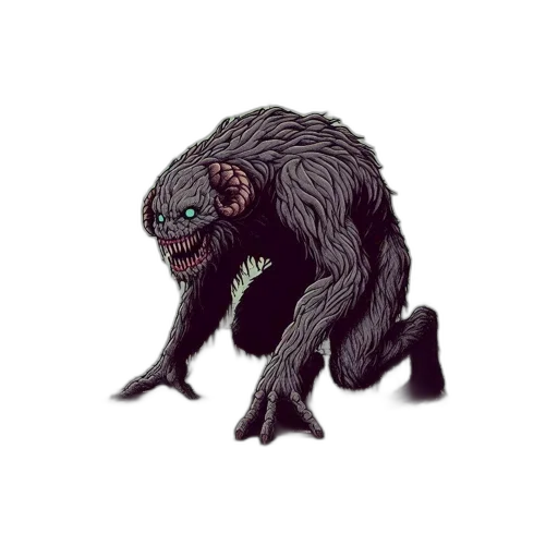creature, animal, hair, dragon transparent PNG cut-out