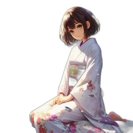 dress, staff, flower, face transparent PNG cut-out