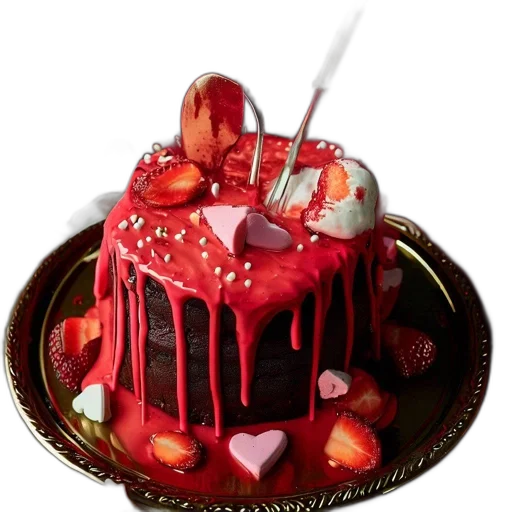 food, crown, 3d render, photorealistic transparent PNG cut-out