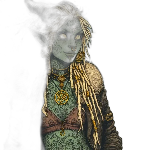 dragon, staff, mask, jewelry transparent PNG cut-out