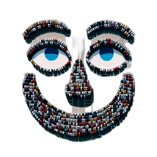 mask, face, robot, crown transparent PNG cut-out