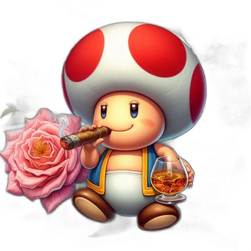 flower, robot, staff, pixel art transparent PNG cut-out