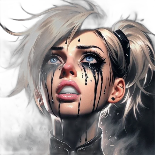 face, mask, fantasy art, comic book art transparent PNG cut-out