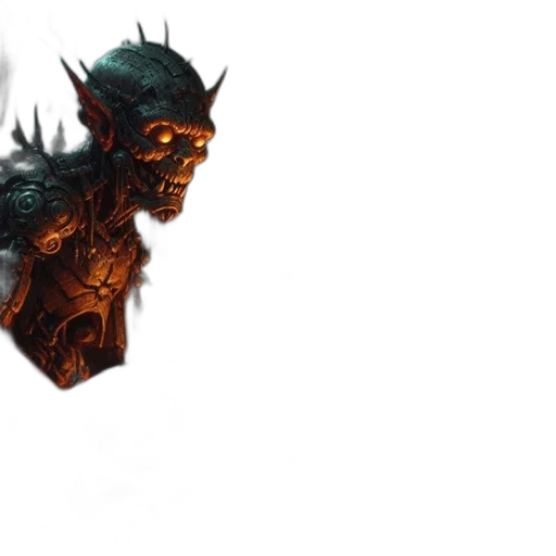 dragon, face, mask, weapon transparent PNG cut-out