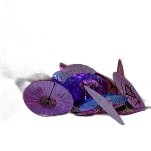 umbrella, dragon, weapon, shoes transparent PNG cut-out