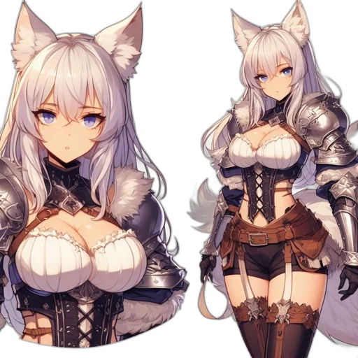 fantasy art, concept art, anime, pixel art transparent PNG cut-out