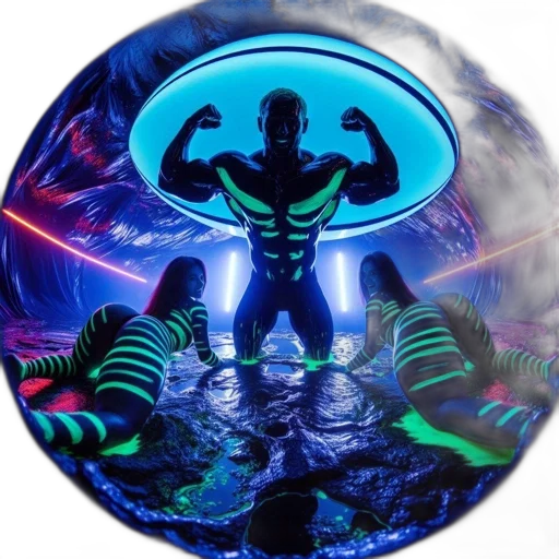 concept art, 3d render, fantasy art, underwater transparent PNG cut-out
