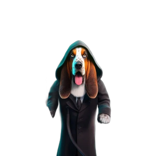 jacket, staff, animal, creature transparent PNG cut-out