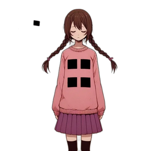 dress, jacket, robot, hair transparent PNG cut-out