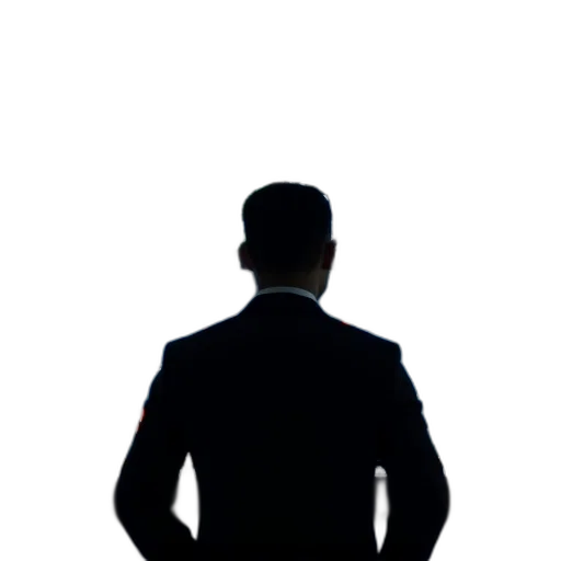 staff, hat, jacket, face transparent PNG cut-out