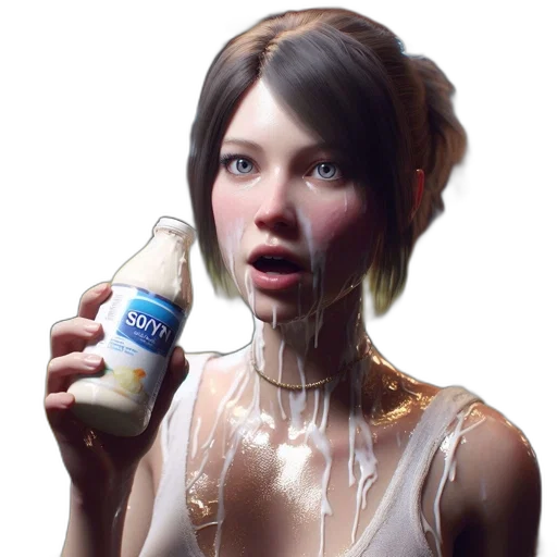 bottle, dress, food, face transparent PNG cut-out