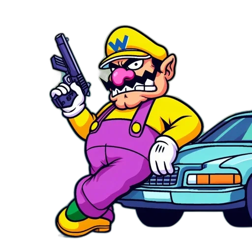 car, weapon, pixel art, concept art transparent PNG cut-out