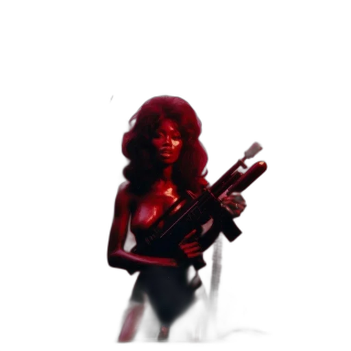 weapon, staff, robot, creature transparent PNG cut-out