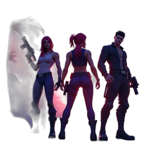 weapon, jacket, concept art, cyberpunk transparent PNG cut-out