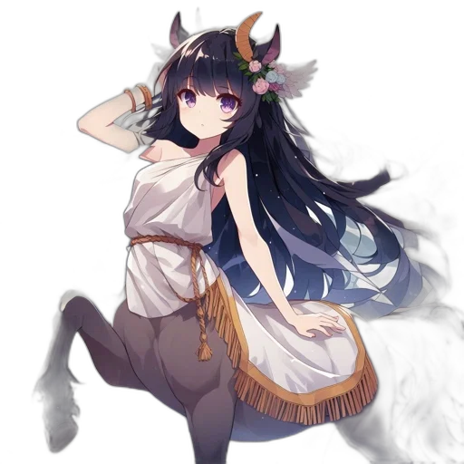 dragon, dress, creature, staff transparent PNG cut-out