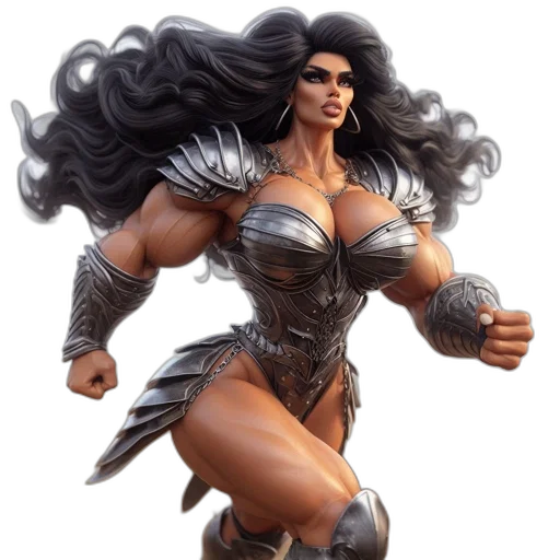 comic book art, fantasy art, concept art, 3d render transparent PNG cut-out