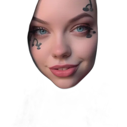 face, mask, creature, robot transparent PNG cut-out