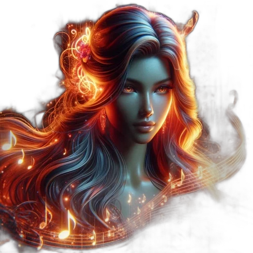 face, fantasy art, concept art, photorealistic transparent PNG cut-out