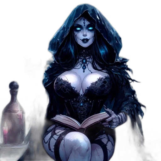 dress, fantasy art, comic book art, concept art transparent PNG cut-out