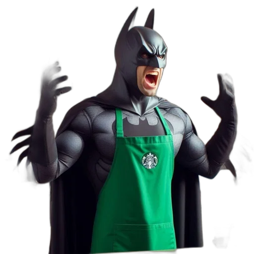 concept art, 3d render, comic book art, costumed transparent PNG cut-out