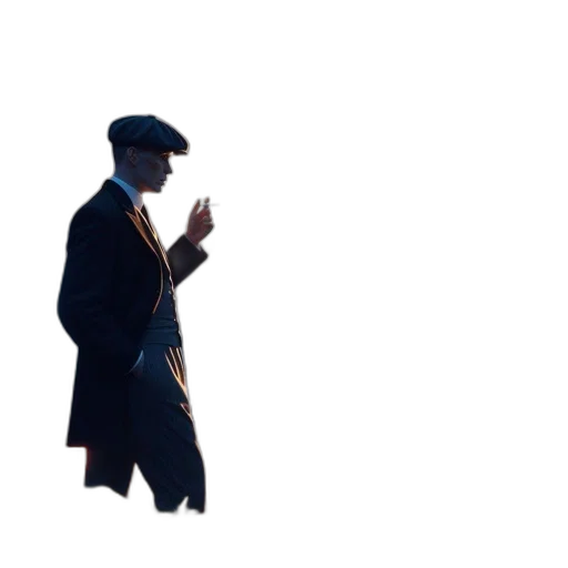 staff, hat, jacket, umbrella transparent PNG cut-out