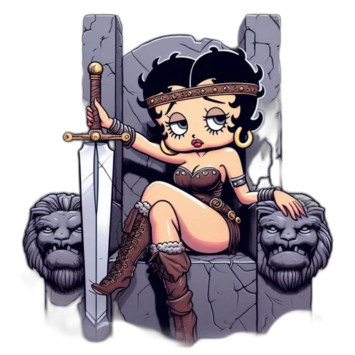 sword, staff, weapon, crown transparent PNG cut-out