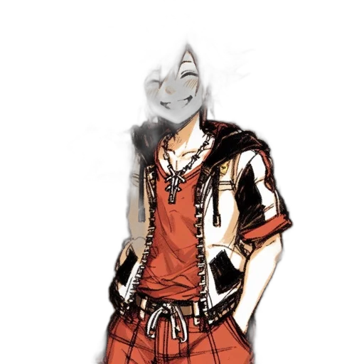 mask, jacket, dragon, staff transparent PNG cut-out