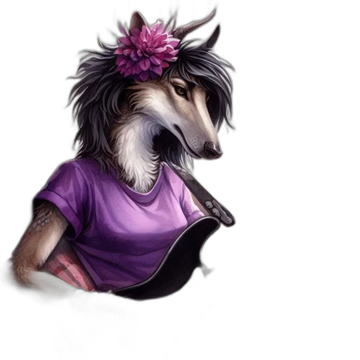 dragon, dress, staff, jewelry transparent PNG cut-out