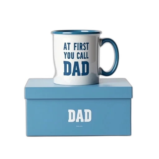 white, ceramic, mug, blue transparent PNG cut-out