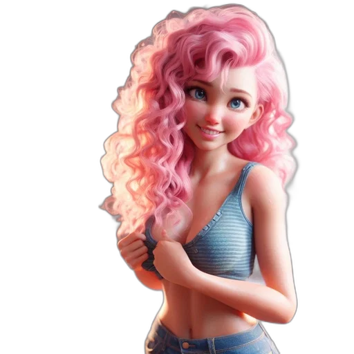 hair, dress, face, cartoon transparent PNG cut-out