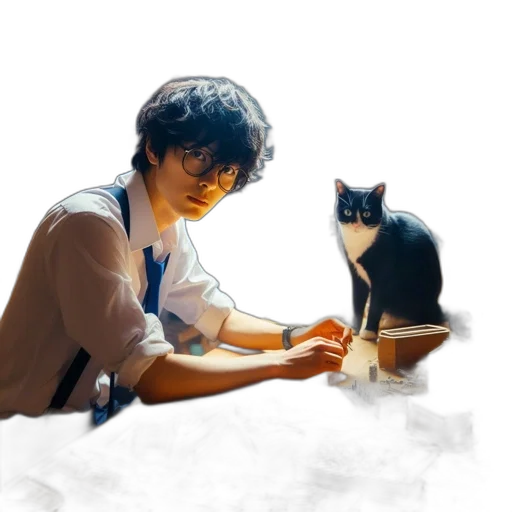 concept art, photorealistic, fantasy art, anime transparent PNG cut-out