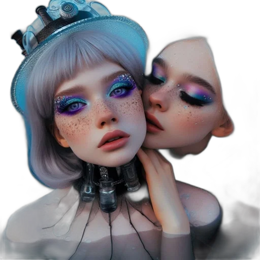 crown, robot, face, jewelry transparent PNG cut-out