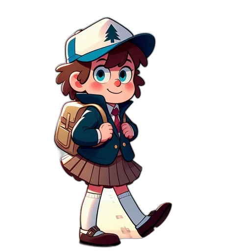 staff, jacket, hat, creature transparent PNG cut-out